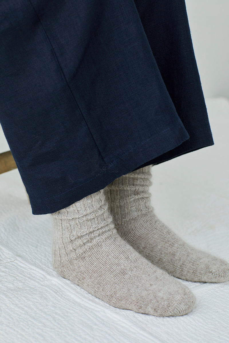 Fog Linen mohair crew socks made in Japan  shop boston boutique gift store