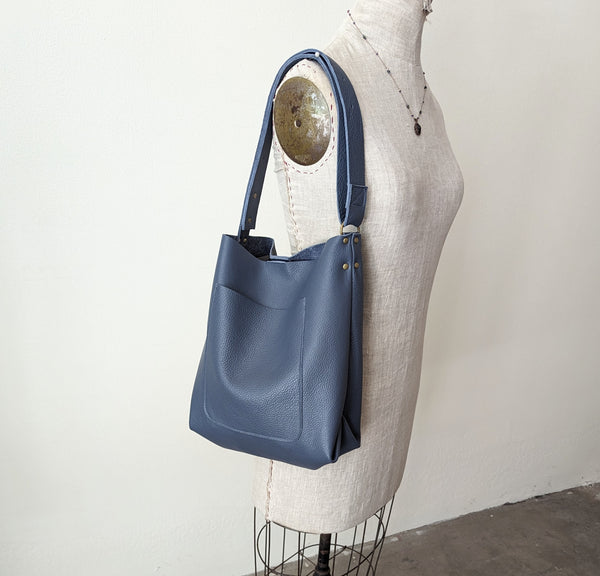 Stitch and Tickle everyday carryall leather bag handmade boston gift shop sowa independent boutique