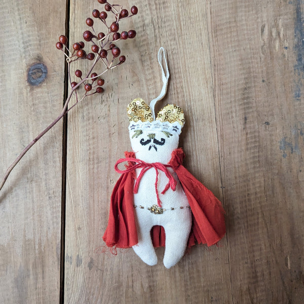 Skippy Cotton Freddie Mercury mouse ornament Queen Shop Boston sowa gift shop small business holiday decorations boutique