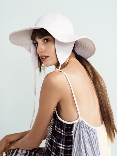 帽子 NICENESS SYLVAIN OFF WHITE L Hansel from Basel Noona Sun Hat - Black & White | Stitch and Tickle