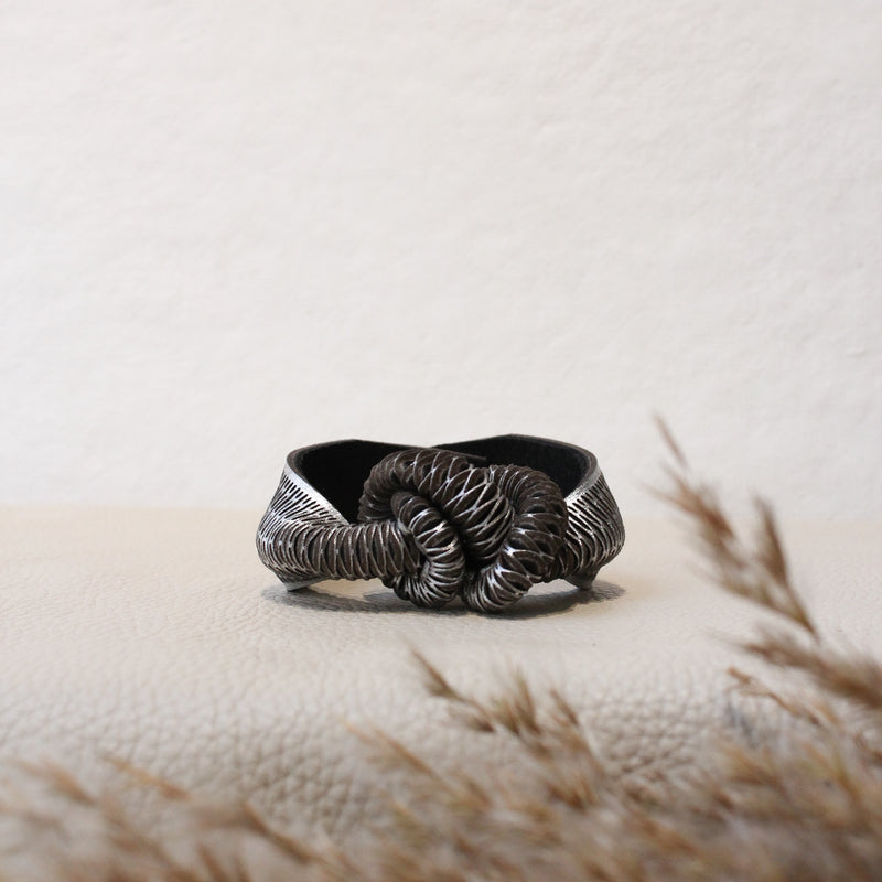 Rattlesnake leather bracelet Oropopo Shop Boston