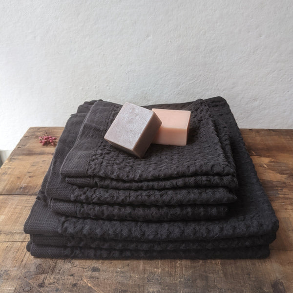 Kontex lattice linen towels made in Japan 