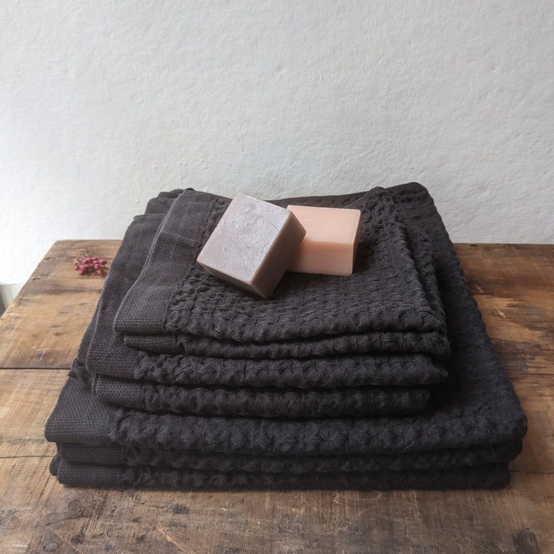 Kontex lattice linen towels made in Japan 