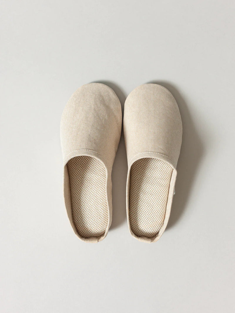 Sasawashi Japanese Room Shoes - Beige