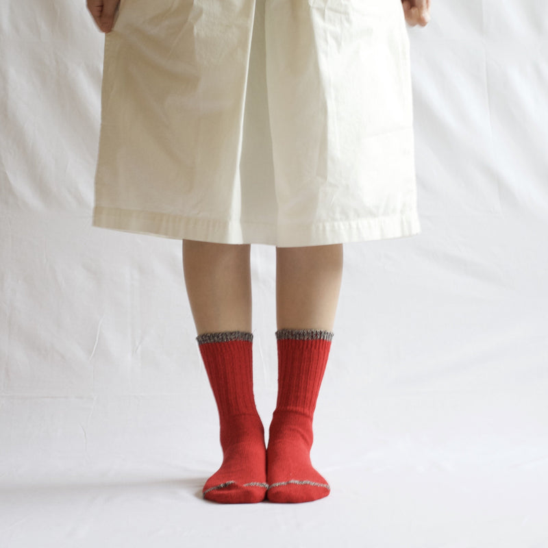Nishigushi Kutsushita cotton silk crew socks mens and womens