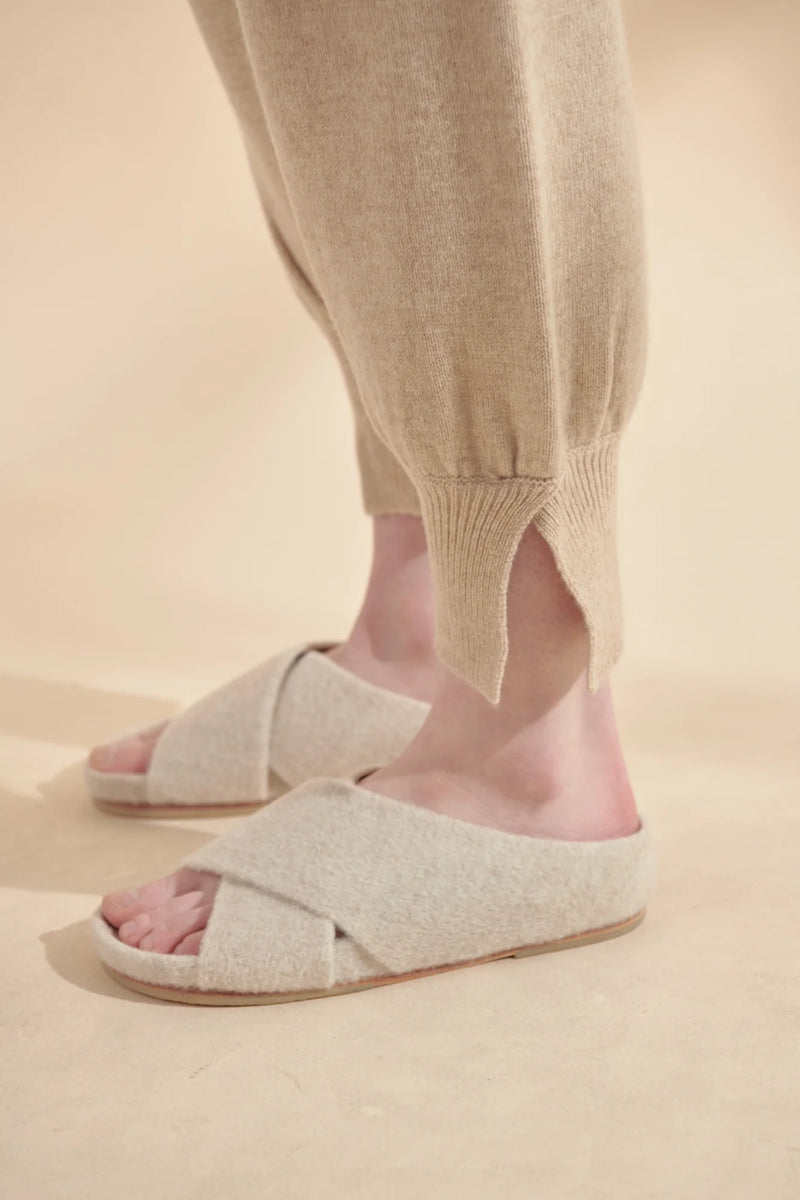 Amente cashmere jogger pants shop boston sustainable fashion boutique