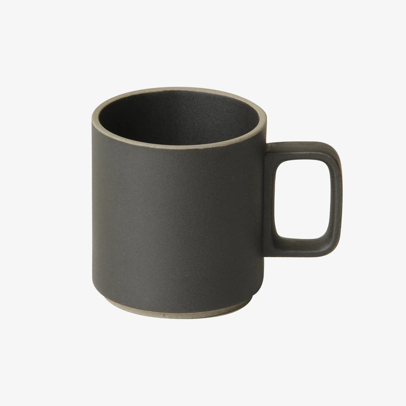 Hasami Porcelain Mugs ceramic matte black finish cup kitchen coffee tea stackable minimalist Japan boston market small business gift shop sowa 