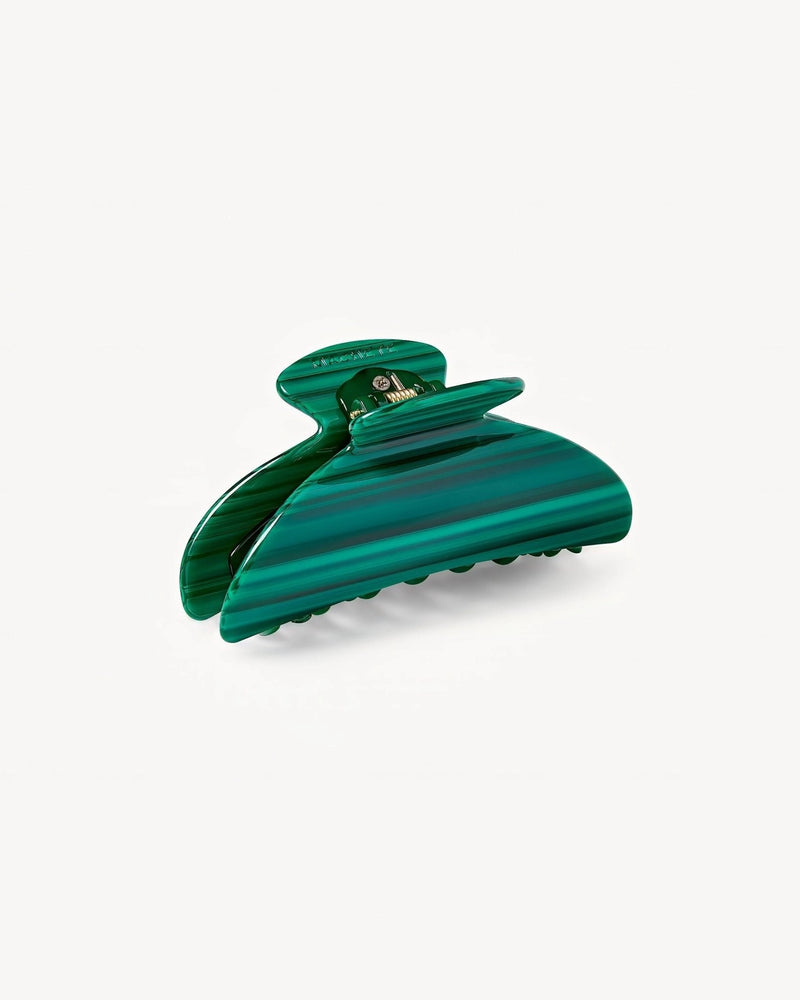 Midi Heirloom Claw in Malachite