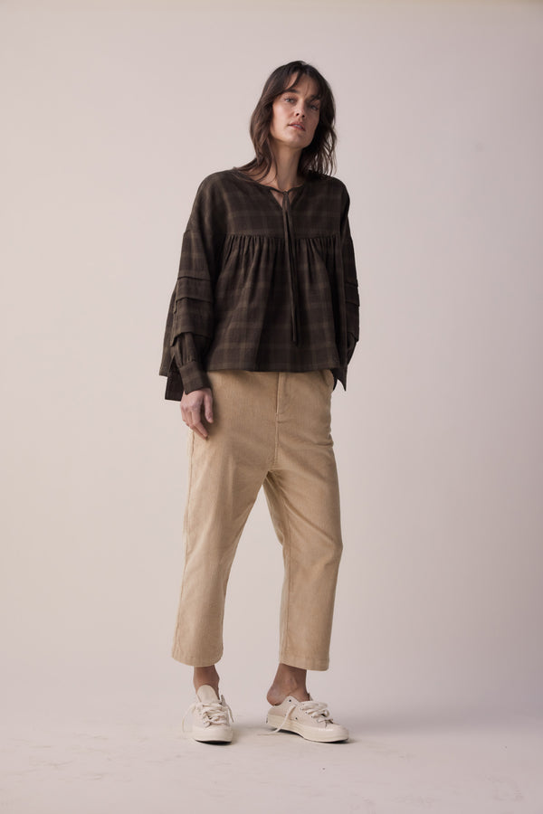 Amente cropped corduroy baggy pants shop boston sustainable fashion boutique