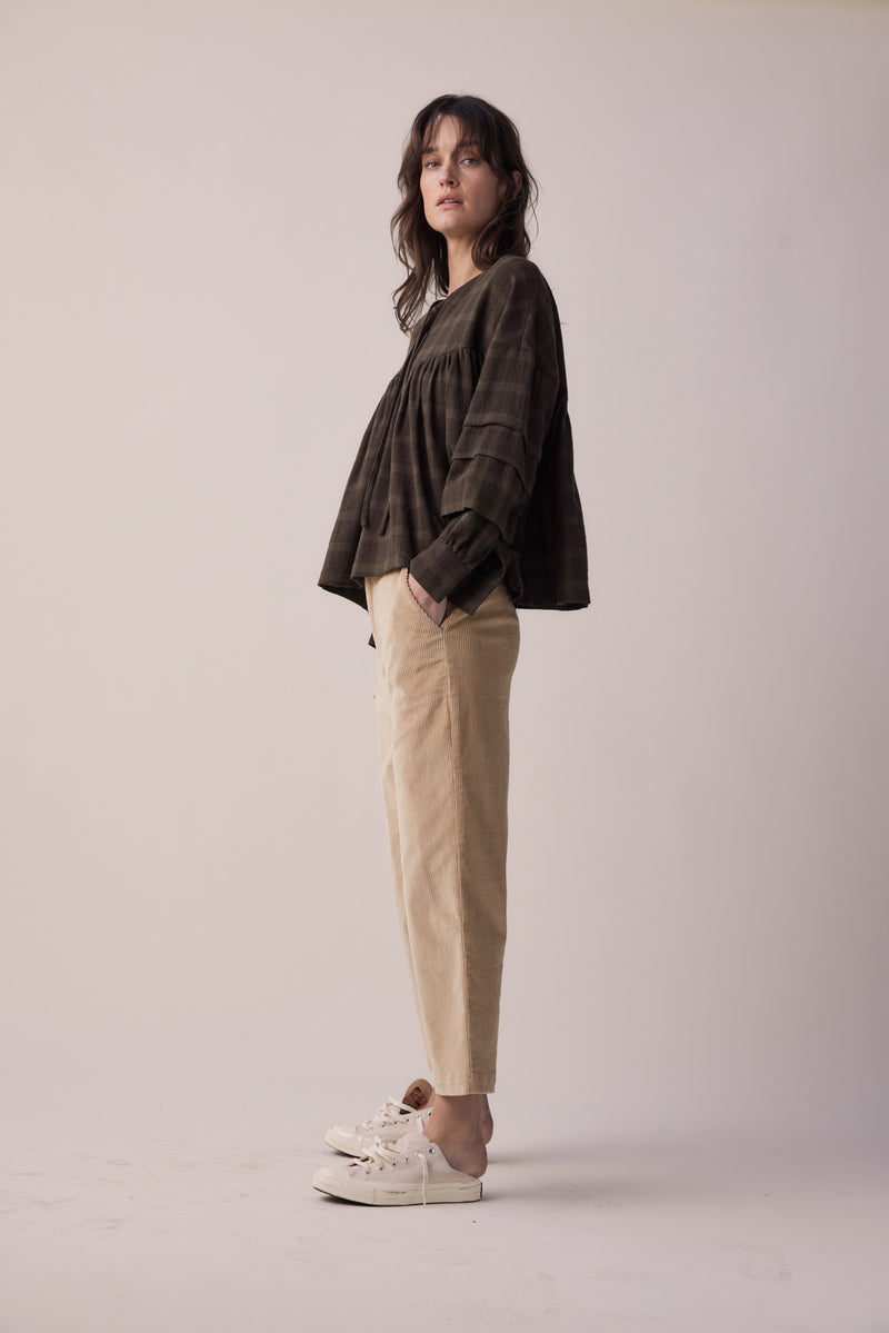 Amente cropped corduroy baggy pants shop boston sustainable fashion boutique