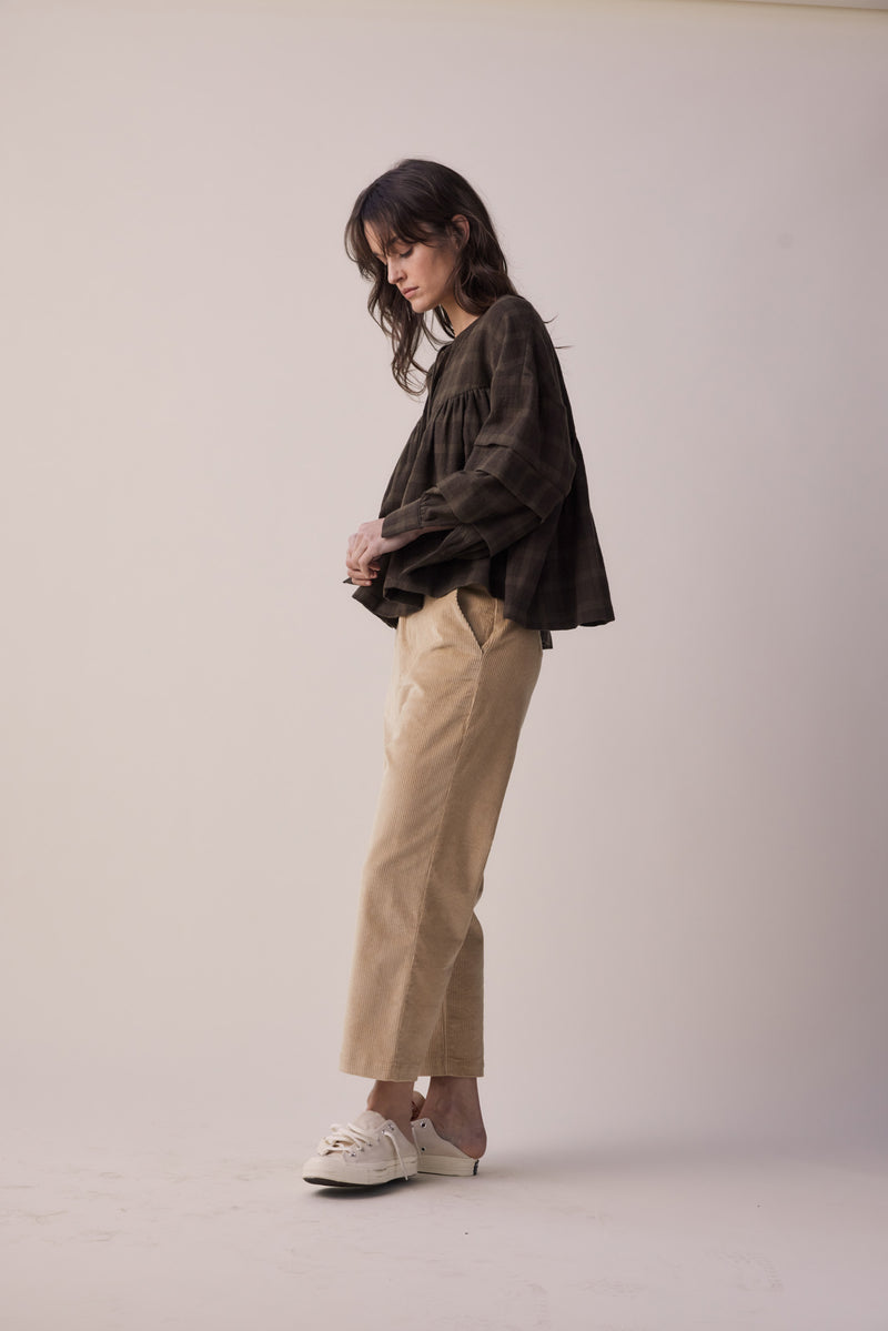 Amente cropped corduroy baggy pants shop boston sustainable fashion boutique