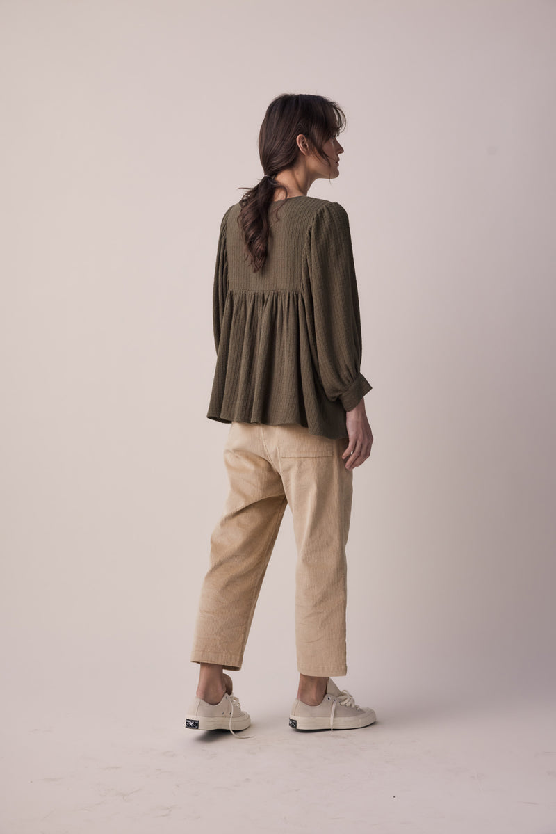 Amente cropped corduroy baggy pants shop boston sustainable fashion boutique