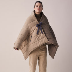 Amente blanket quilt jacket coat Sustainable fashion apparel shop Boston boutique