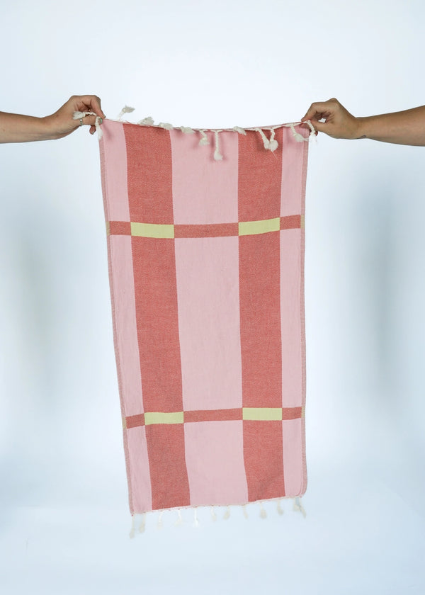 Fence Turkish Hand Towel - Rose