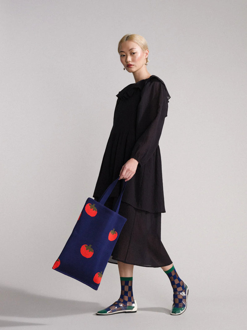 Hansel from Basel cotton all over tomato tote bag patterned shop Boston sowa boutique gift store