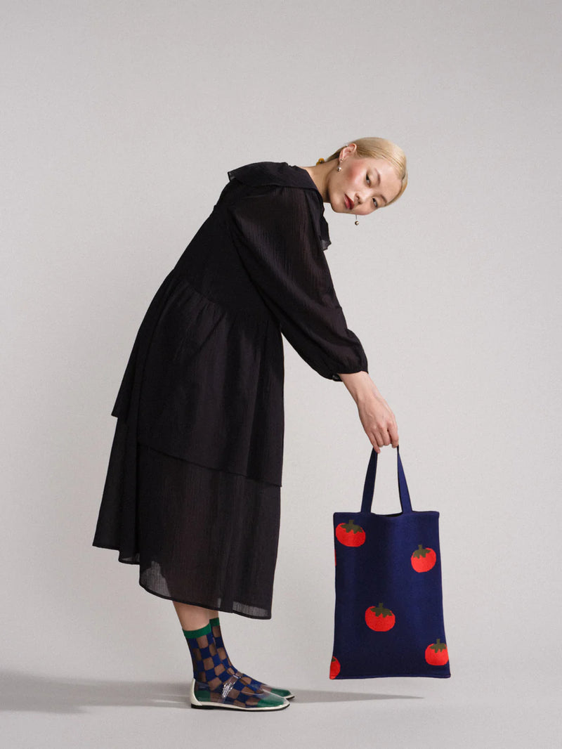 Hansel from Basel cotton all over tomato tote bag patterned shop Boston sowa boutique gift store