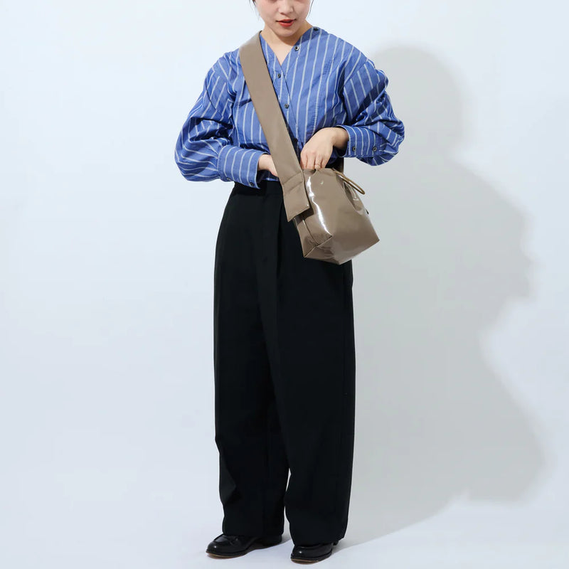 Mate Mono Tekateka shiny drawstring puffy shoulder crossbody bag clutch purse sustainable eco friendly recycled upcycled Made in Japan Japanese gift shop Boston Sowa boutique gift store