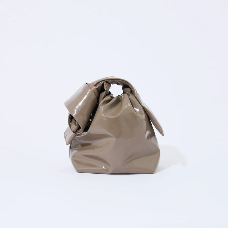 Mate Mono Tekateka shiny drawstring puffy shoulder crossbody bag clutch purse sustainable eco friendly recycled upcycled Made in Japan Japanese gift shop Boston Sowa boutique gift store