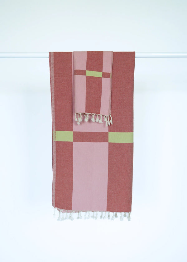Fence Turkish Hand Towel - Rose