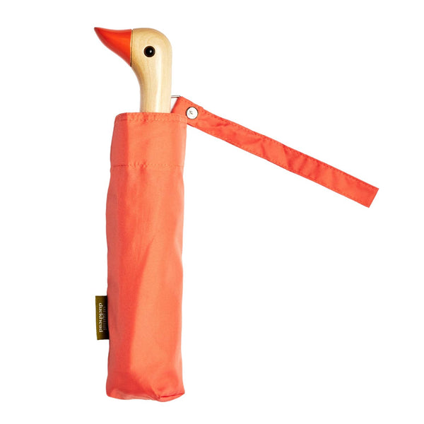 Peach Compact Wind Resistant Duckhead Umbrella