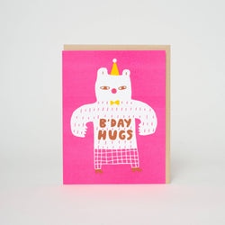 Birthday Bear Hugs Greeting Card