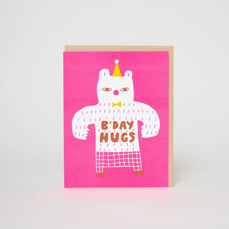 Birthday Bear Hugs Greeting Card