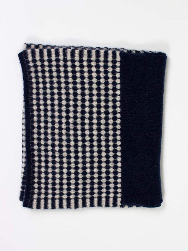 Dot Cashmere Pull Through Scarf - Cacao