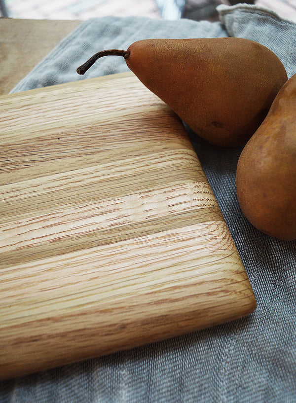 Long, oversized wood serving cutting boards will make a statement at your next dinner party. Handcrafted in Brooklyn by Phil Gautrau Design of locally-sourced and repurposed wood, Oak , Mixed Wood or Walnut