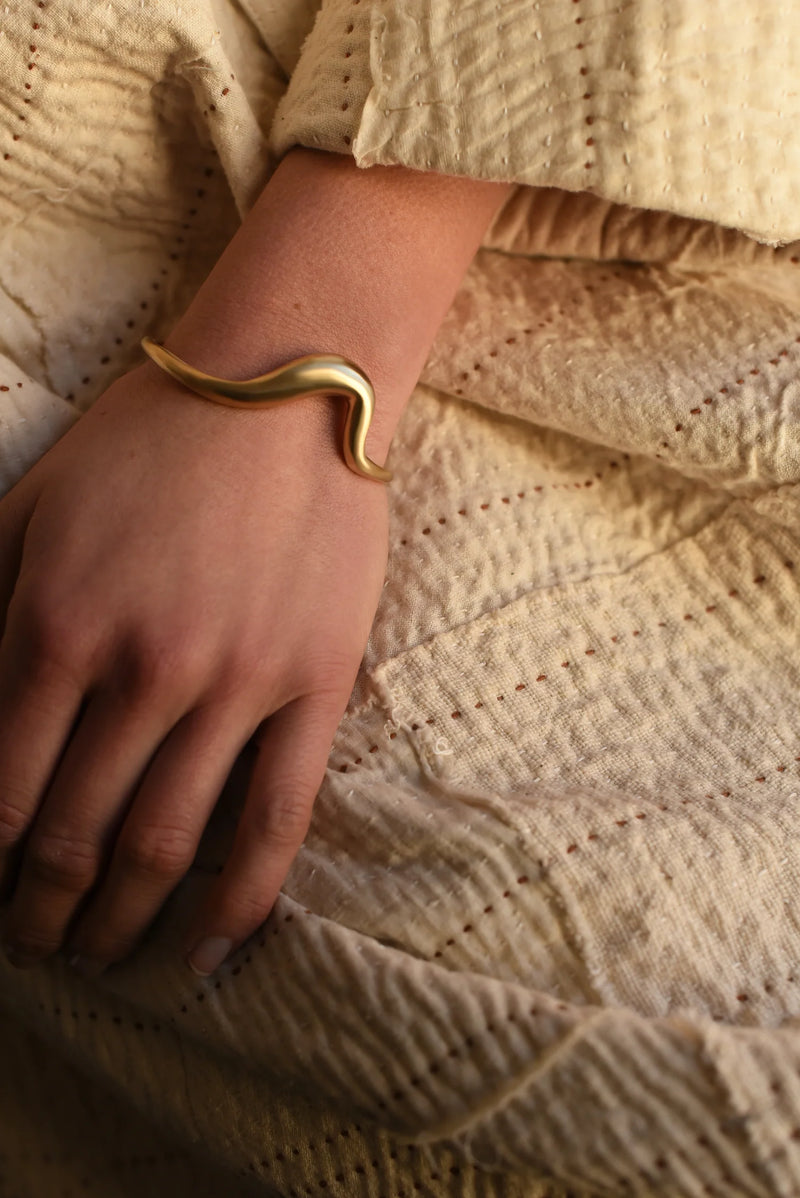 864 Design Brass loop cuff. simple Shop Boston sowa gift shop jewelry boutique