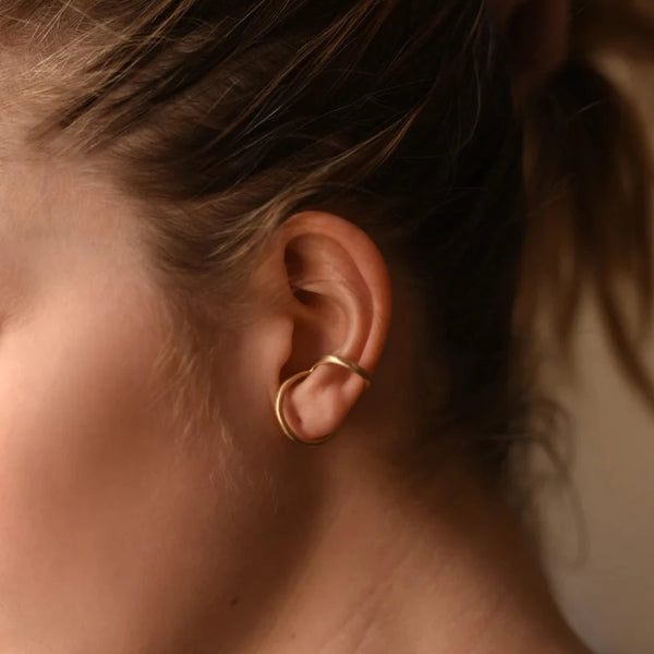 864 Design Brass ear cuff Shop boston jewelry sowa small business gift shop