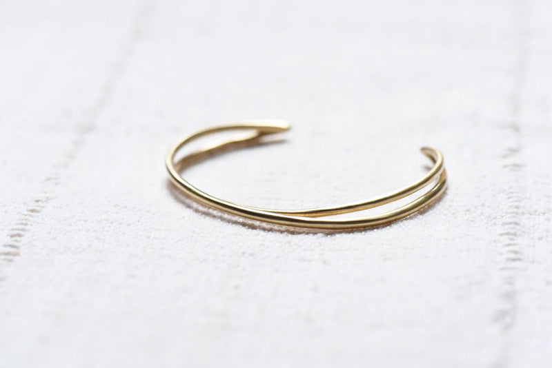 864 Design Brass loop cuff simple Shop Boston sowa gift shop jewelry boutique