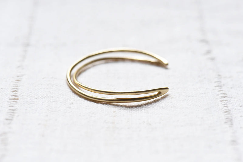 864 Design Brass loop cuff simple Shop Boston sowa gift shop jewelry boutique