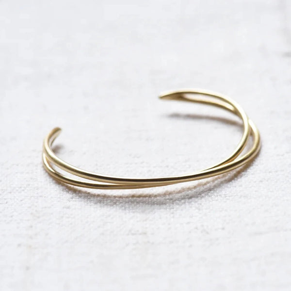 864 Design Brass loop cuff simple Shop Boston sowa gift shop jewelry boutique