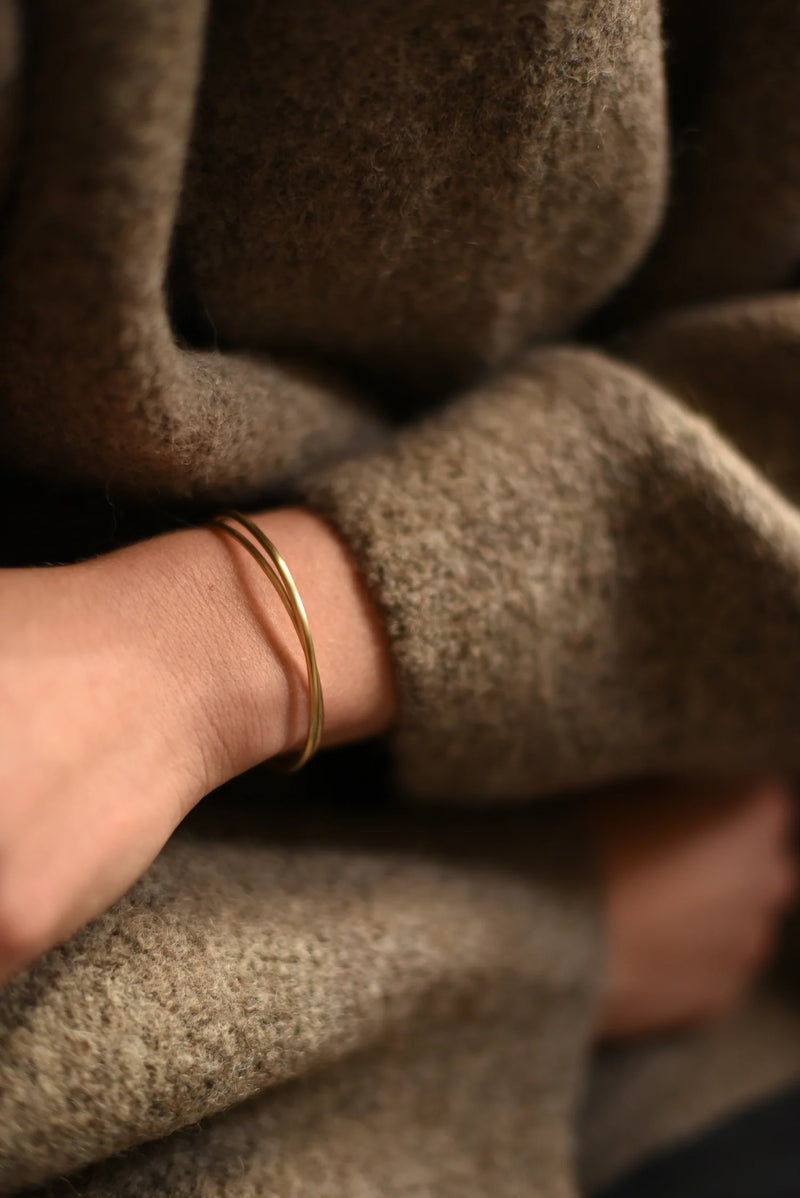 864 Design Brass loop cuff simple Shop Boston sowa gift shop jewelry boutique