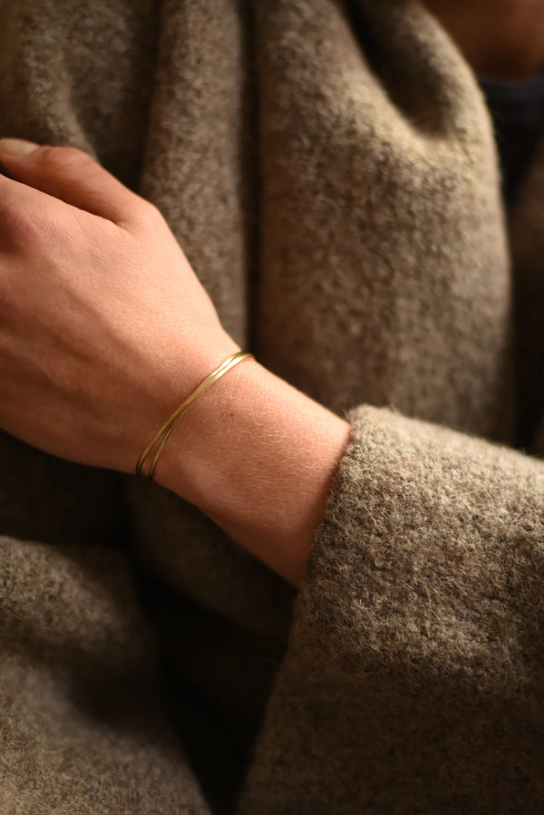 864 Design Brass loop cuff simple Shop Boston sowa gift shop jewelry boutique