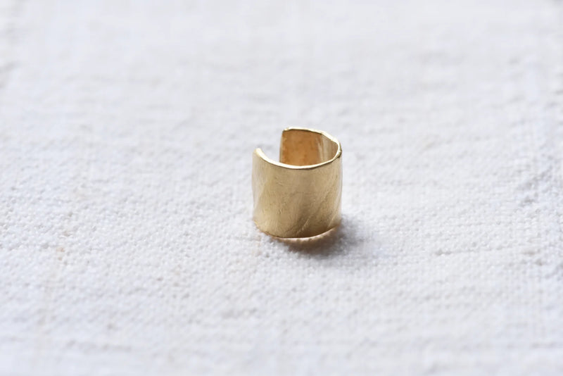 864 Design Brass ear cuff earring minimalist simple shop boston jewelry sowa small business gift shop