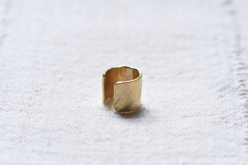 864 Design Brass ear cuff earring minimalist simple shop boston jewelry sowa small business gift shop