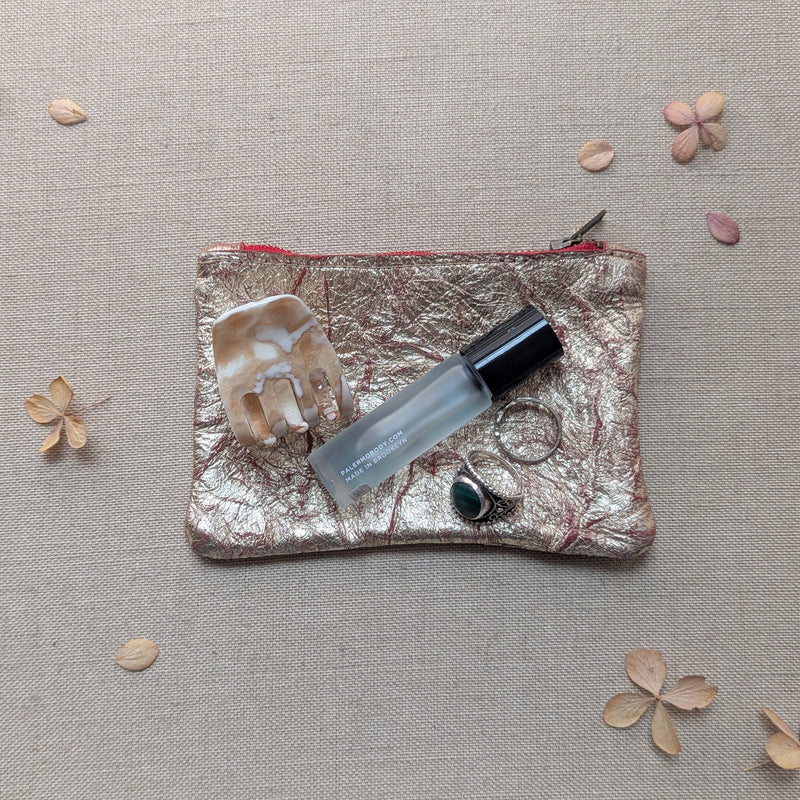 Small Pouches and Wallets - Distressed Gold