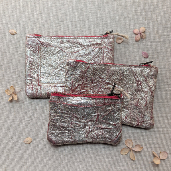 Small Pouches and Wallets - Distressed Gold