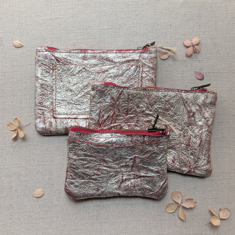 Small Pouches and Wallets - Distressed Gold