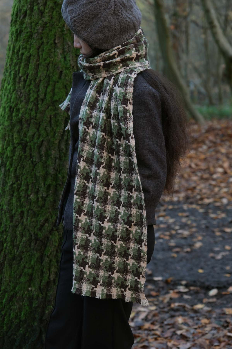 Oats & Rice cashmere scarf houndstooth shop boston gift store luxury gifts
