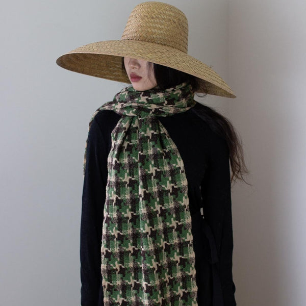 Oats & Rice cashmere scarf houndstooth shop boston gift store luxury gifts