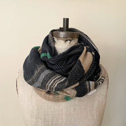 Tamaki Niime wool cotton small root shawl scarves Made in Japan Shop Boston