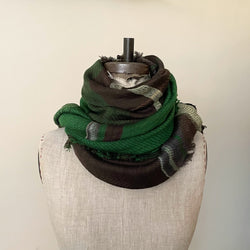 Tamaki Niime wool cotton small root shawl scarves Made in Japan Shop Boston