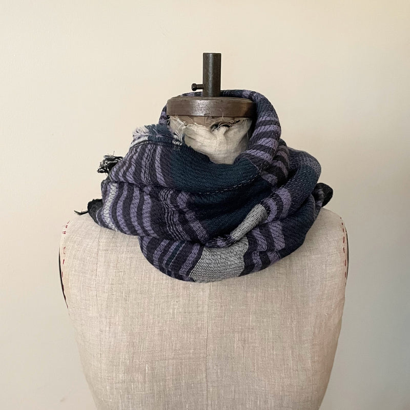 Tamaki Niime wool cotton small root shawl scarves Made in Japan Shop Boston