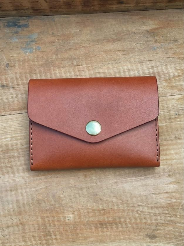 Wooly Made Snap Leather Wallet Sowa Boston Small Business Gift Shop Boutique