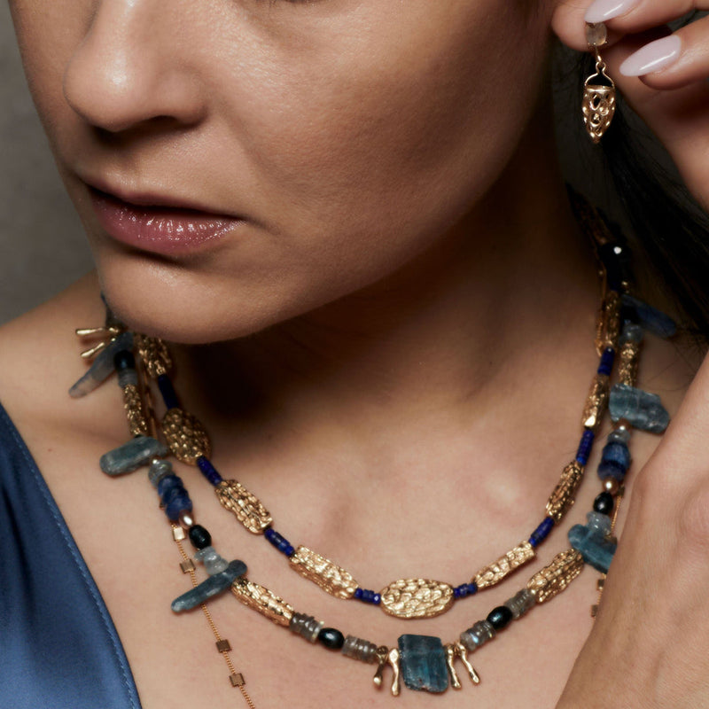 Julie Cohn SICILY bronze Kyanite necklace shop jewelry boston gift store sowa boutique