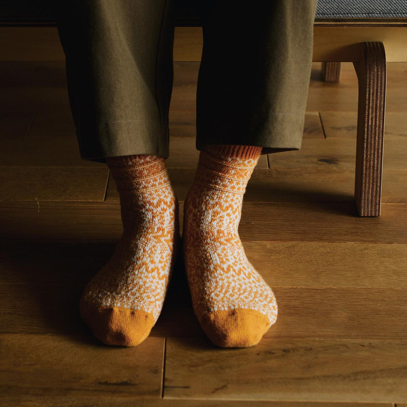 Wool Jacquard Socks - Men and Women's