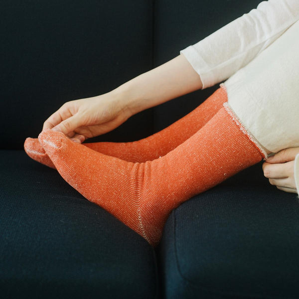 Silk Cotton Lounge Socks - Multiple Colors