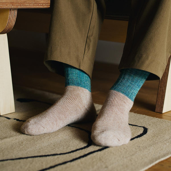 Mohair Wool Pile Socks - Trail Road
